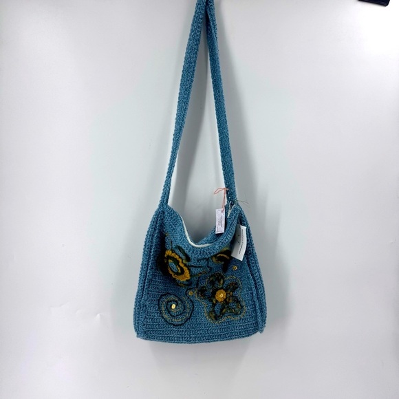 NWT Crochet knitted Boho Shoulder / Sling Bag - Picture 10 of 11